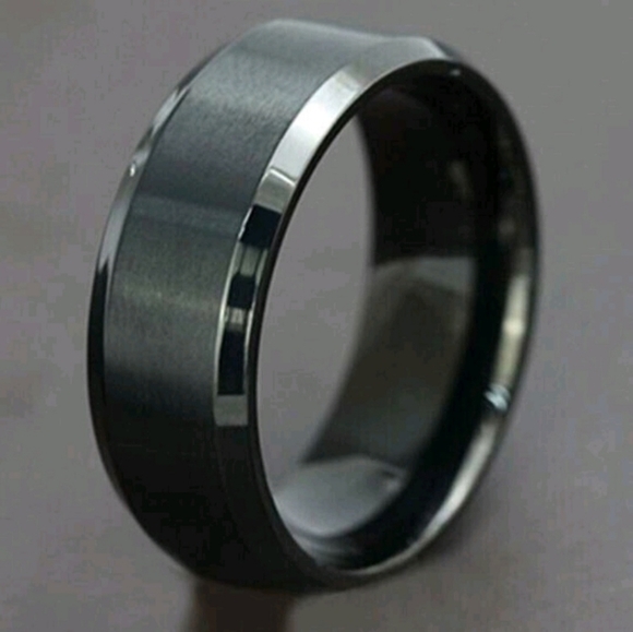Frosted Titanium Steel Ring - Picture 2 of 3